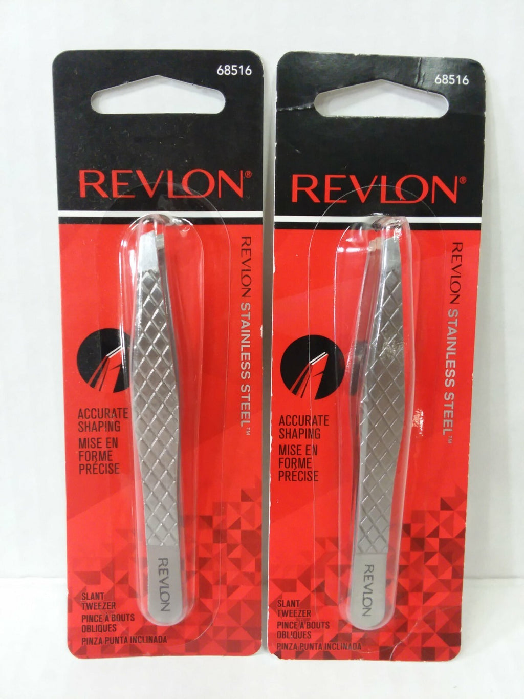 Revlon Slant Tweezer Set - 2 Pack for Precise Grooming