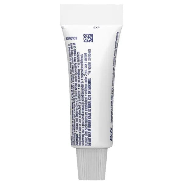 Travel Size Crest 3D White Fluoride Anticavity Toothpaste - Radiant Mint 0.85 oz Pack of 3