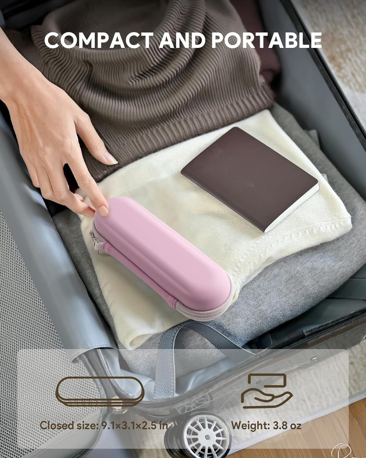 Electric Toothbrush Travel Case for Oral-B & Philips Sonicare - Protective & Compact