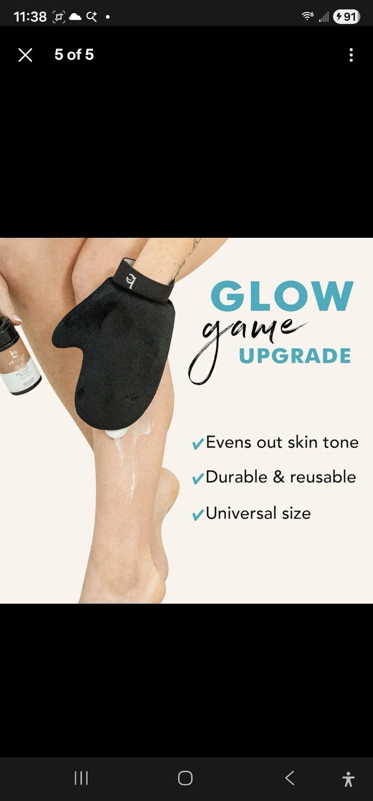 Self Tanner Application Kit with Exfoliating & Tanning Mitts - Reusable Set