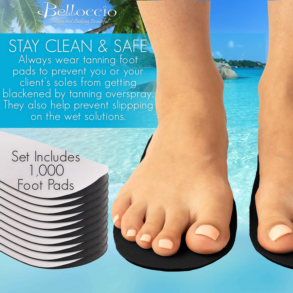 Disposable Tanning Feet Pads - Hygienic Foot Protectors for Spray Tanning, 100 Pairs
