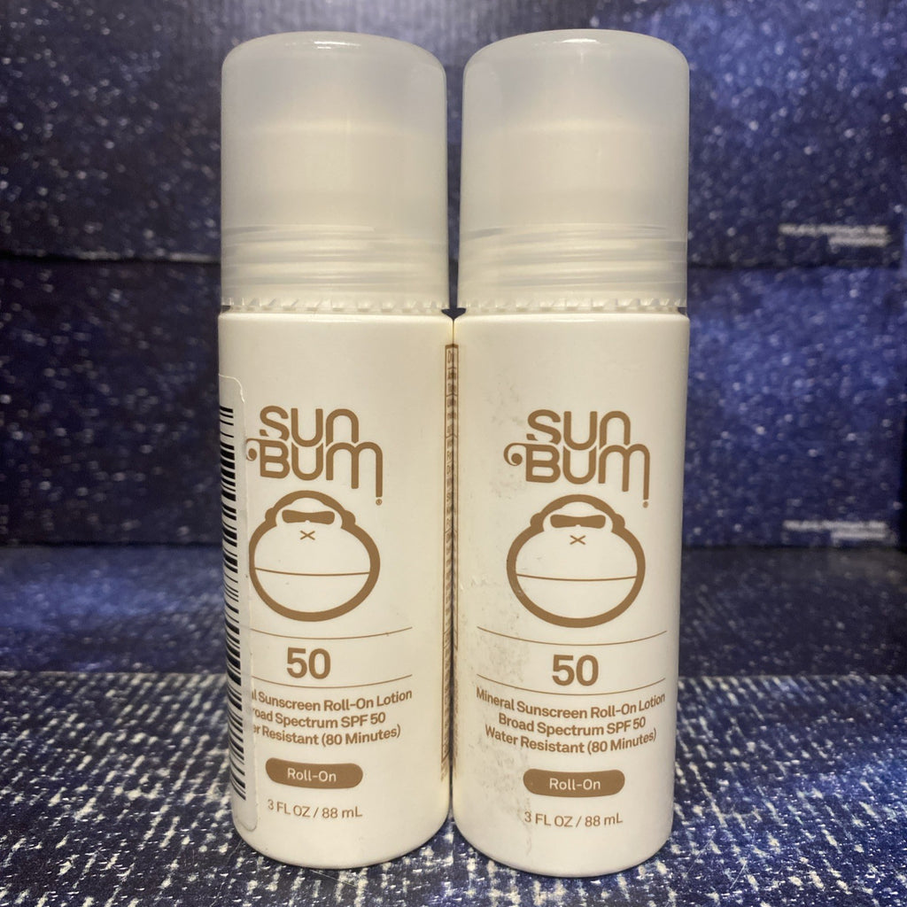 Sun Bum Mineral Sunscreen Roll-On SPF 50 Broad Spectrum 3 Oz - Pack of 2