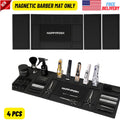 Magnetic Barber Mat Set with 5 Strong Magnets for Clippers & Trimmers