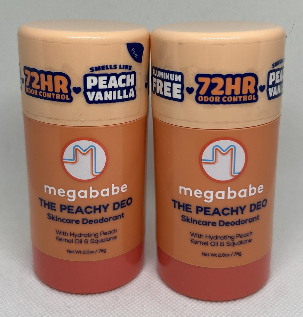 Hydrating Peach Scented Deodorant with Peach Kernel Oil & Squalane - 2 Pack 2.6oz