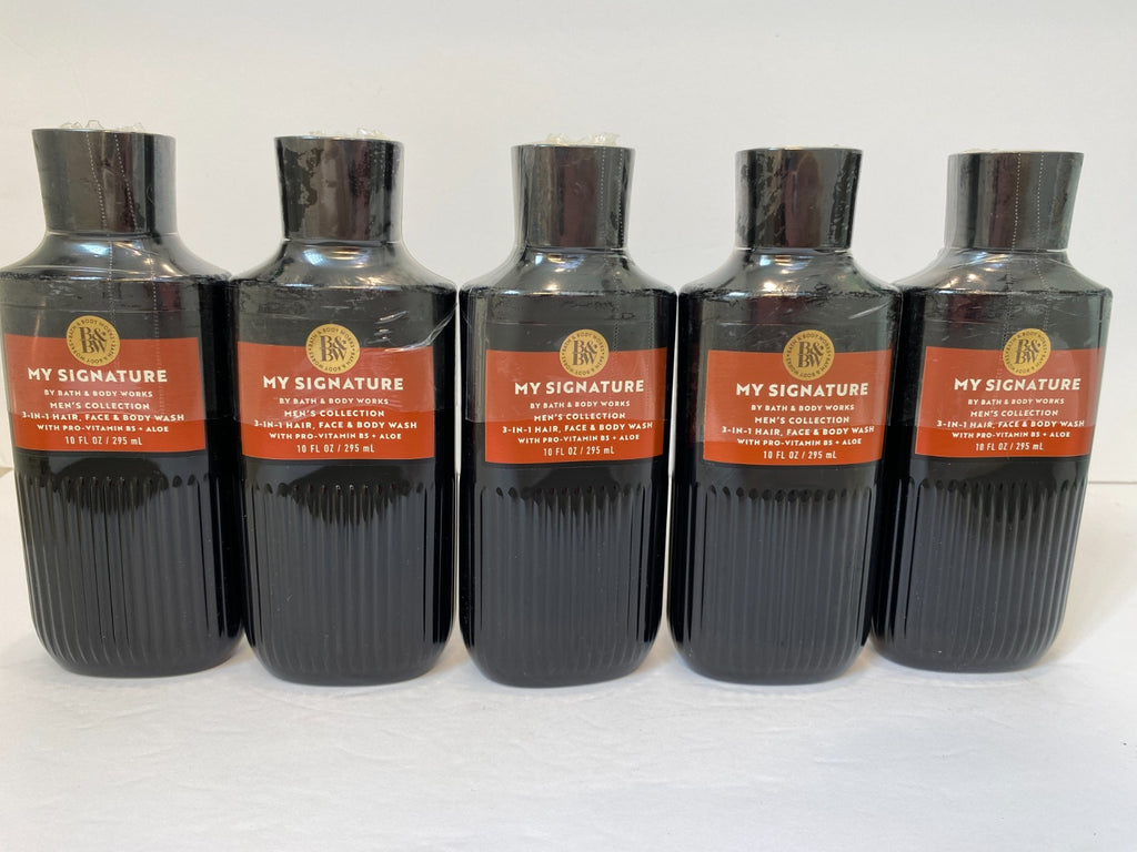 Men's 3-in-1 Hair, Face & Body Wash Set - Pack of 5, 10 oz each