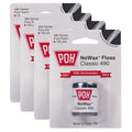 Unwaxed Dental Floss 100 Yards - 4 Pack for Effective Oral Cleaning