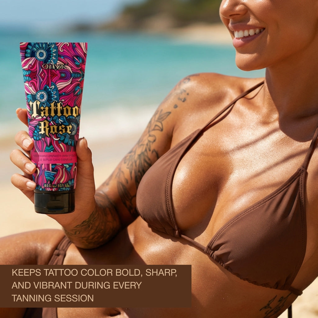 Onyx Tattoo Rose Tanning Lotion with Bronzer & Accelerator - 8.5 fl oz