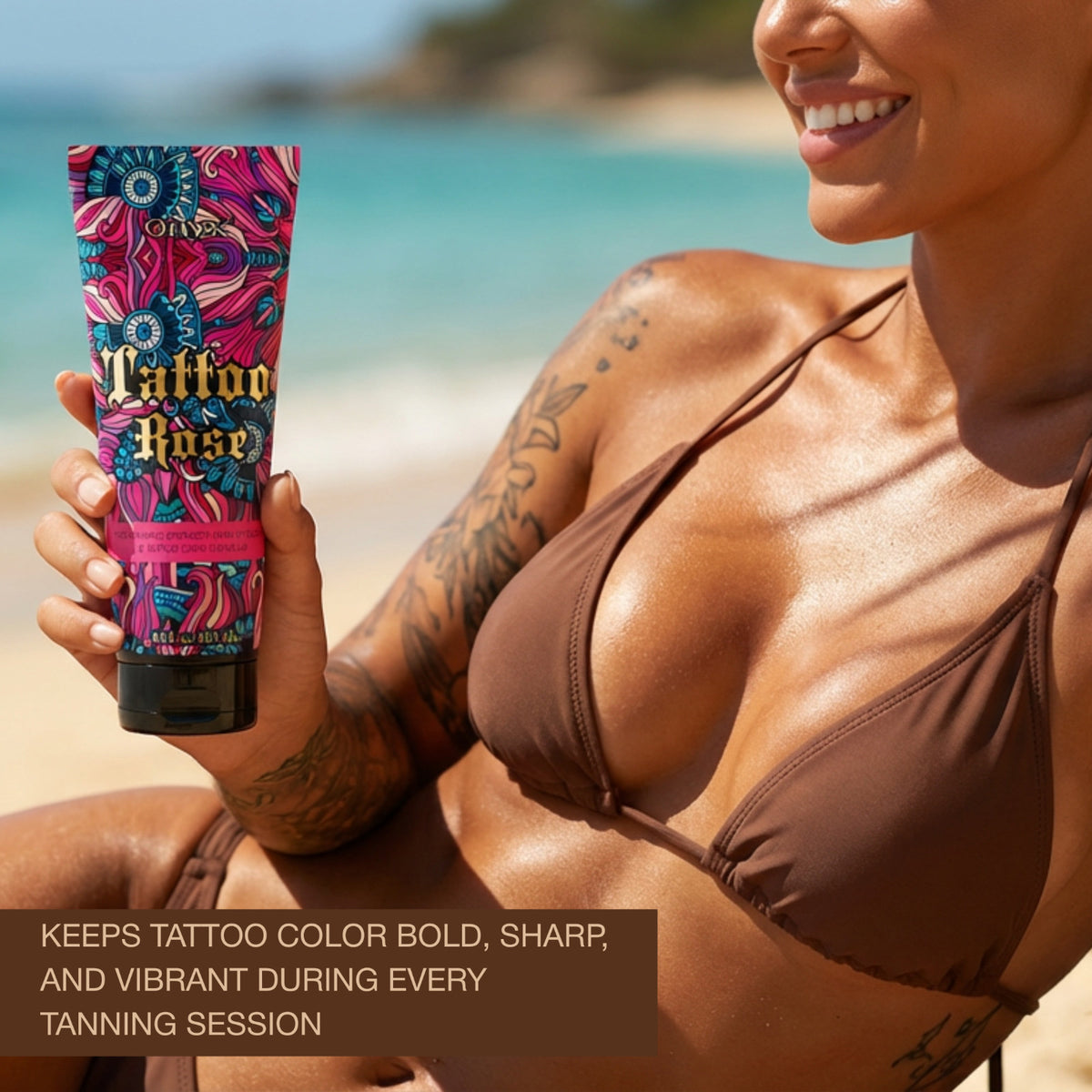 Onyx Tattoo Rose Tanning Lotion with Bronzer & Accelerator - 8.5 fl oz