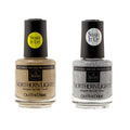 Hologram Nail Top Coat Duo - Fast Drying Silver & Gold Effect Set