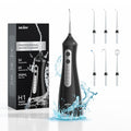 Wireless Water Flosser with 6 Nozzles, 5 Modes, Portable Oral Irrigator