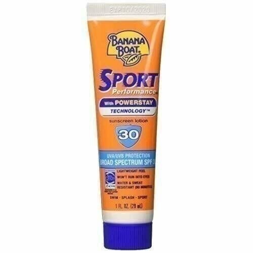 Water-Resistant Sunscreen Lotion SPF 30 1 Oz for Active Outdoor Use