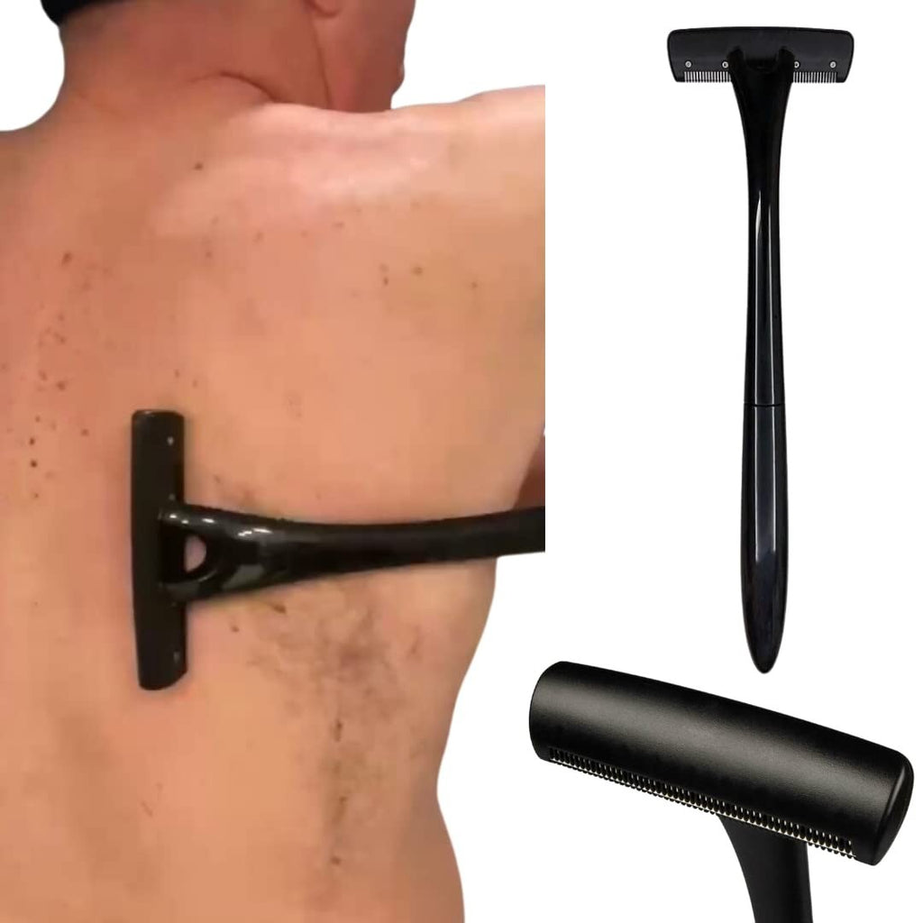 Retractable Long Handle Back Hair Shaver - 22 Inches Body Grooming Tool