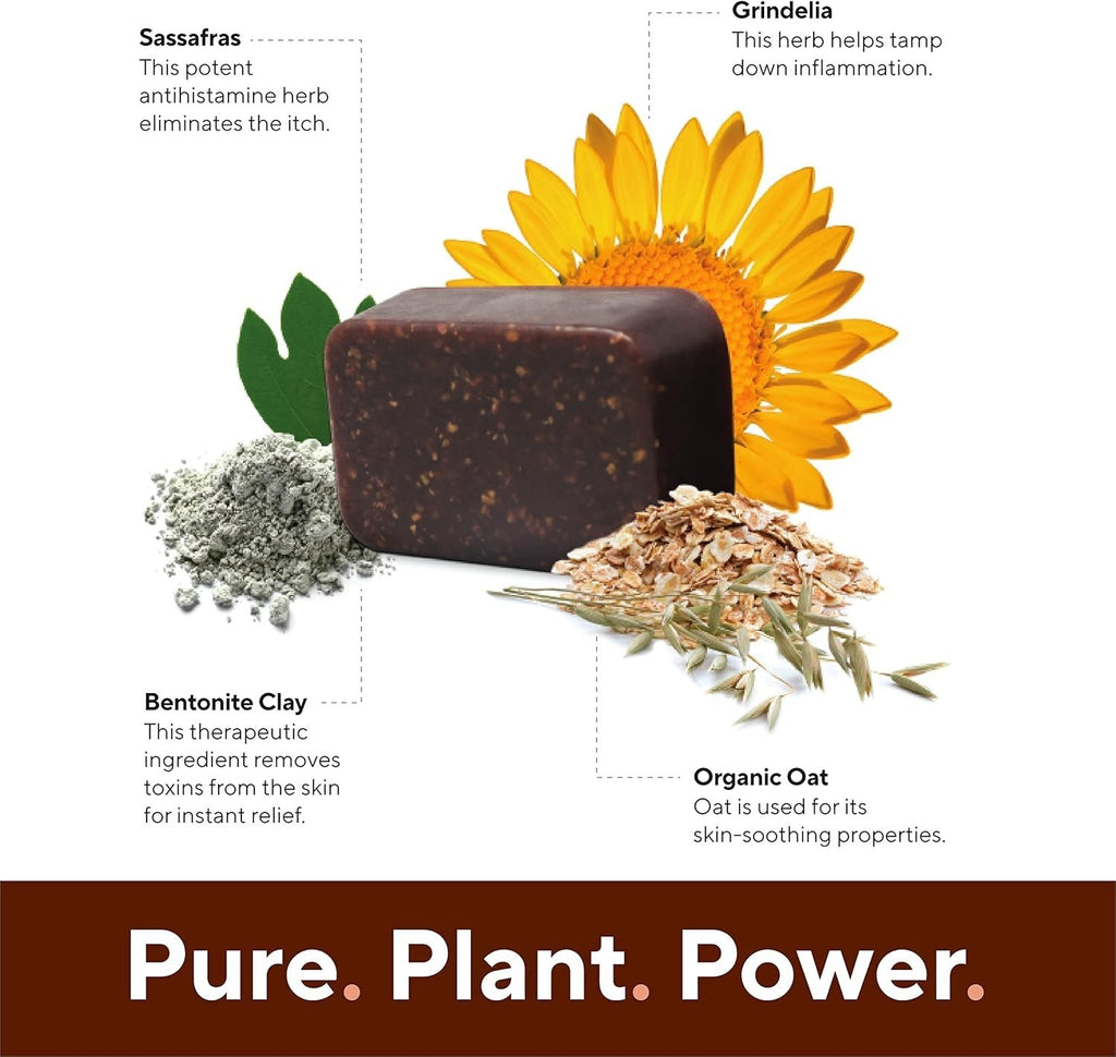Itch Relief Bar Soap for Skin Irritations and Insect Bites - Natural Healing