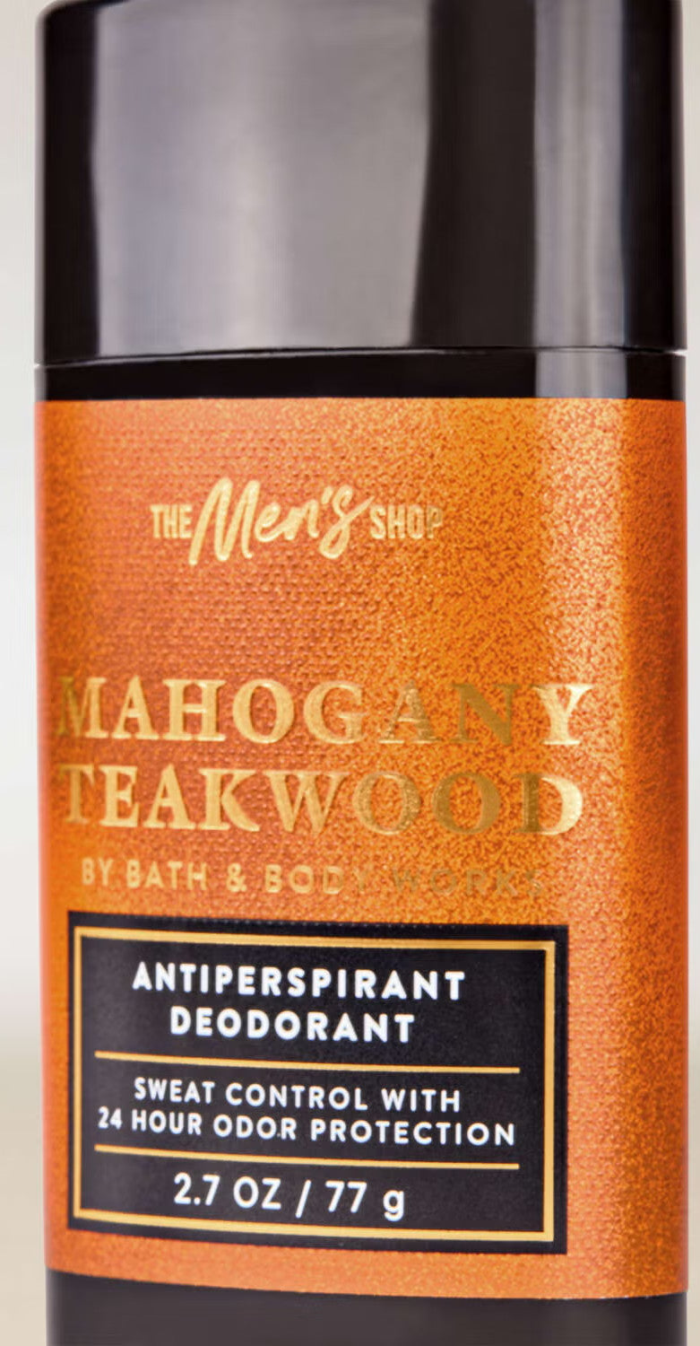 Bath & Body Works Mahogany Teakwood Antiperspirant Deodorant 2.7oz for Men