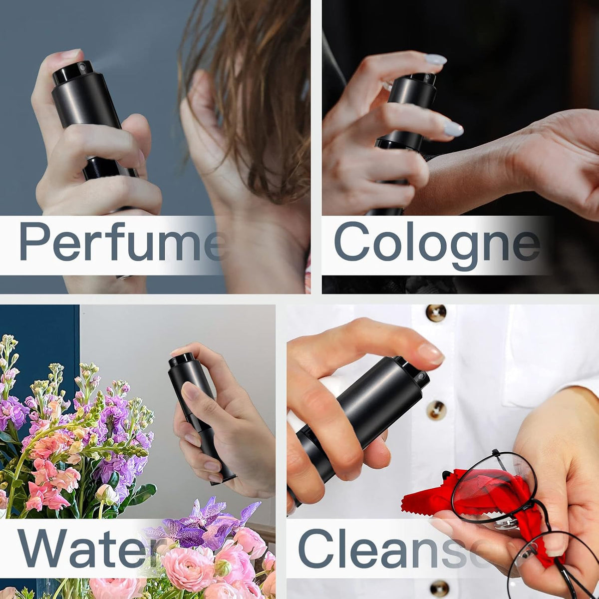 Travel Refillable Perfume Atomizer Bottle 20ml - Leakproof Cologne Spray