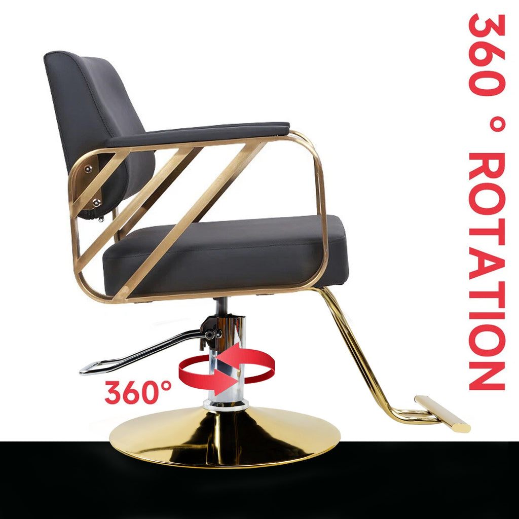 Salon Barber Chair with Hydraulic Adjustment for Hair Styling & Beauty Spas