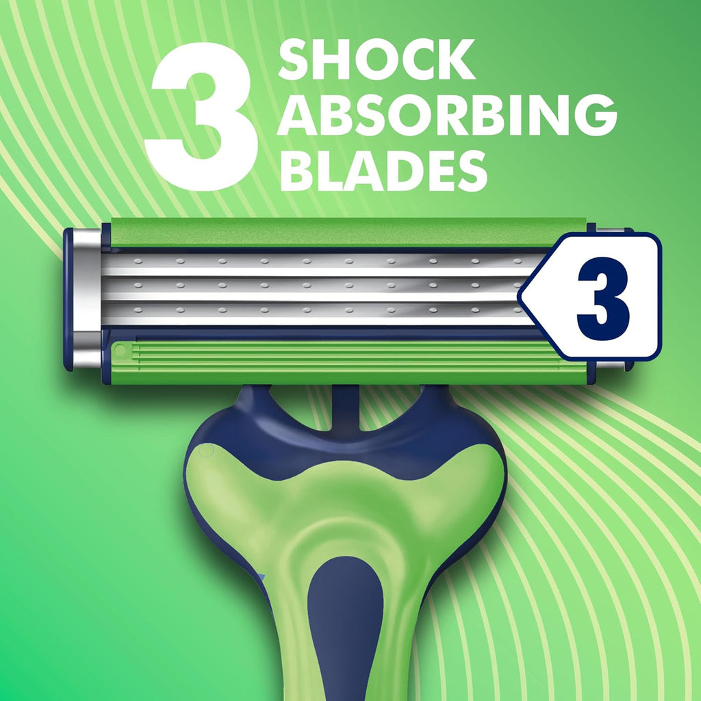 Gillette Sensor3 Sensitive Men’s Disposable Razors - 12 Pack, Up to 12 Shaves