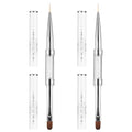 Double-Ended Nail Art Brush Set for Gel and French Tips - Professional Manicure Tools