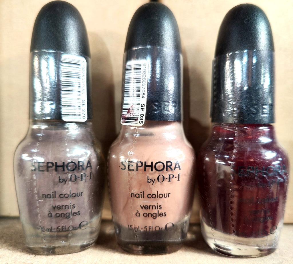 Set of 3 OPI Nail Polishes - Nonfat Soy Half Caff, Mr. Right Now, Metro Chic
