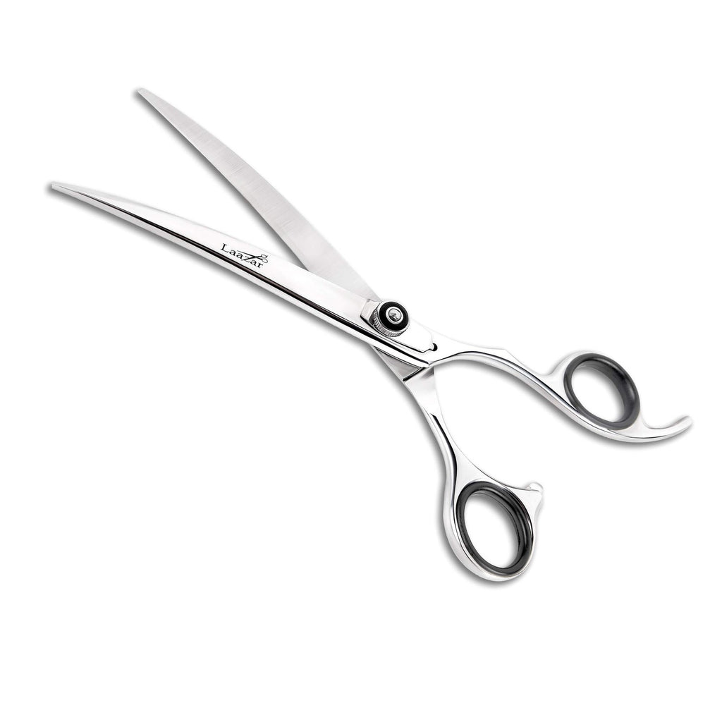 Professional Curved Dog and Cat Shears - 7.5 Inch, Adjustable Tension, Sharp Japanese Steel