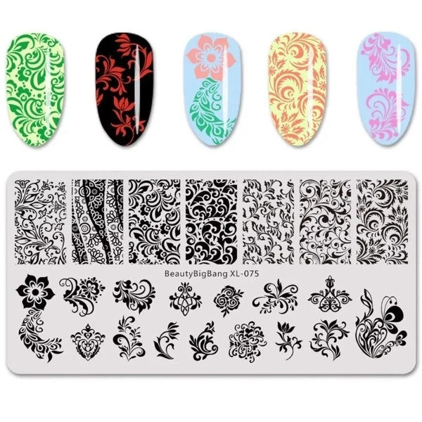 BeautyBigBang XL-075 Nail Stamping Plate for Nail Art Crafts