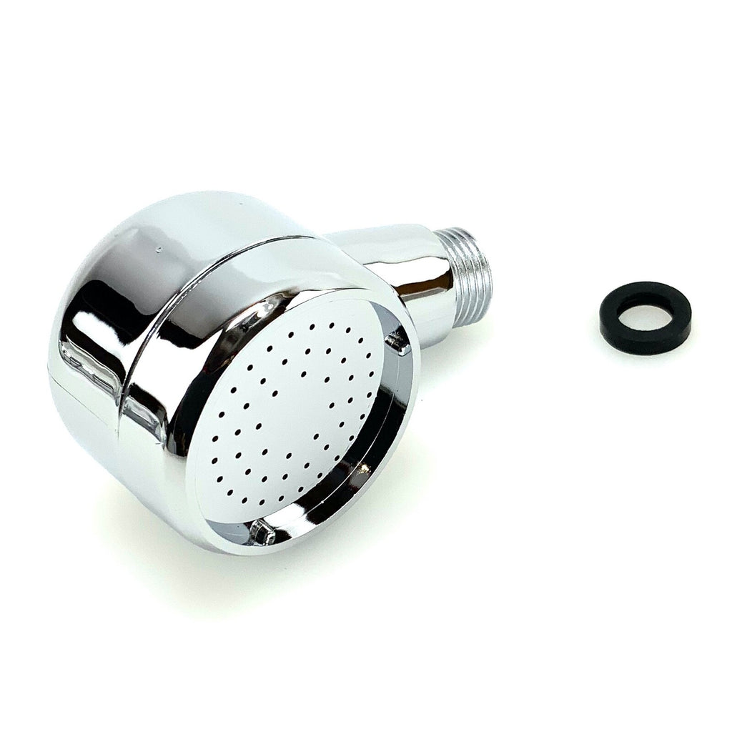 Salon Shampoo Bowl Spray Head - Hard Plastic Silver, 2-Inch Diameter