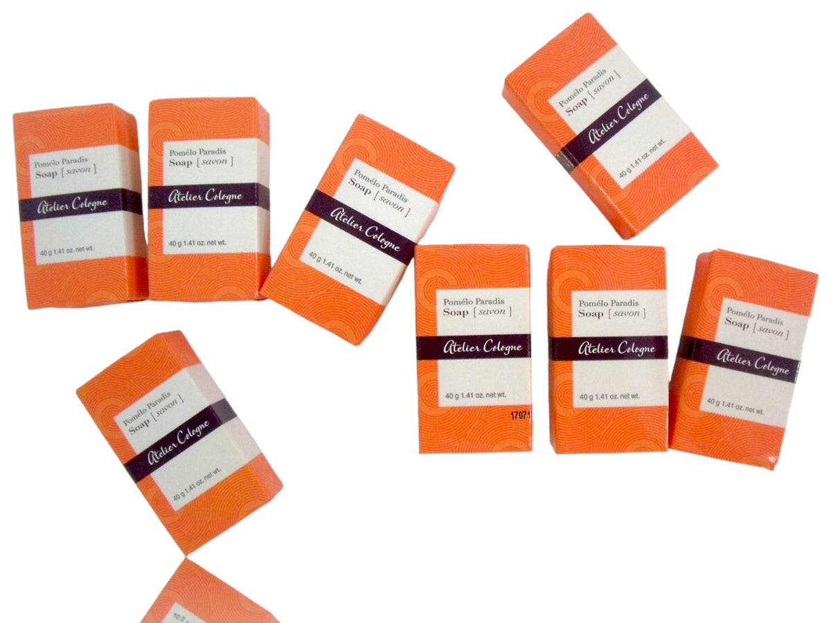 (Lot of 8) Travel Size Bar Soap - Pomelo Paradis Scent for Hotel & Personal Care
