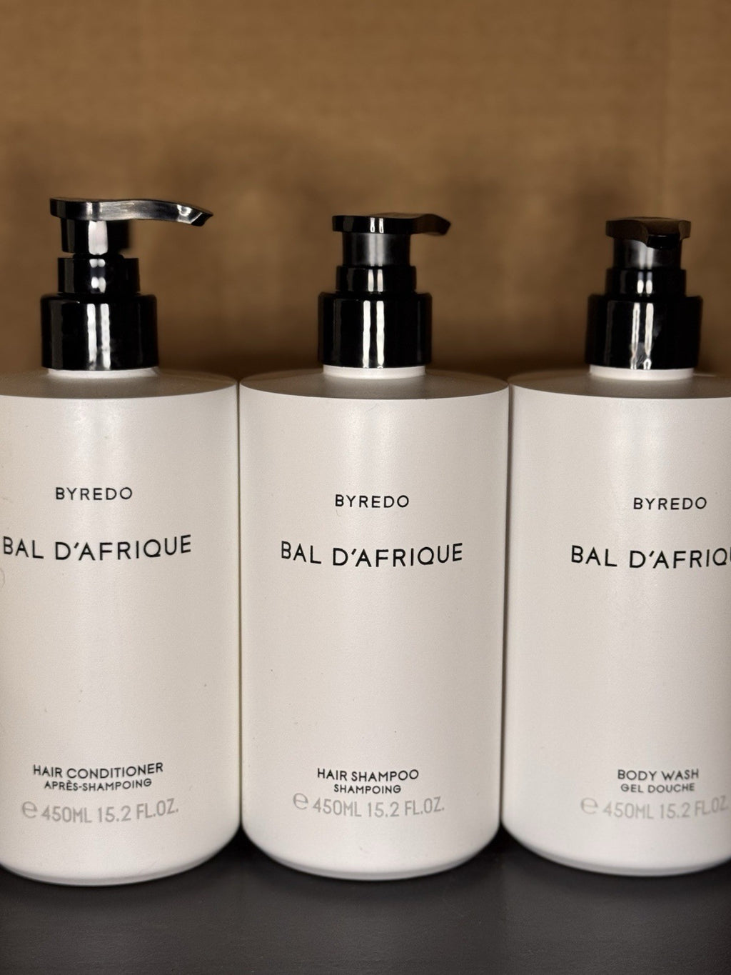 BYREDO BAL D'AFRIQUE Shower Set - Shampoo, Conditioner & Body Wash 3 Bottles