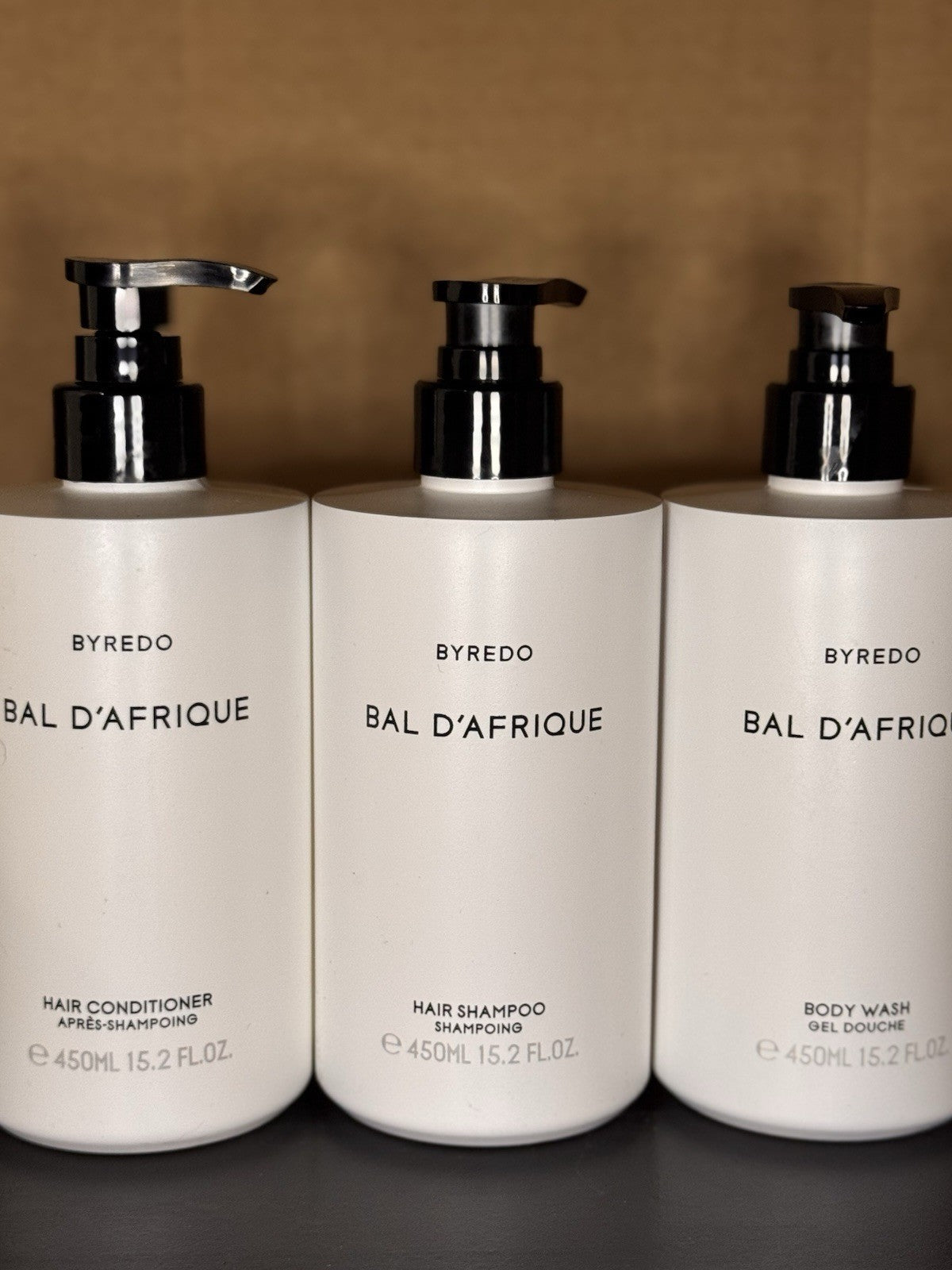 BYREDO BAL D'AFRIQUE Shower Set - Shampoo, Conditioner & Body Wash 3 Bottles