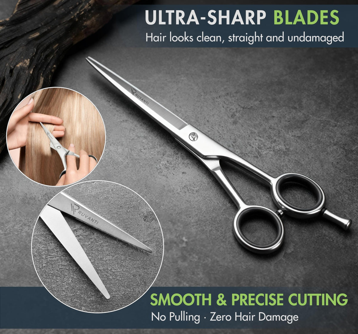 Professional Hair Cutting Scissors 6.5 Inch Stainless Steel Barber Shears