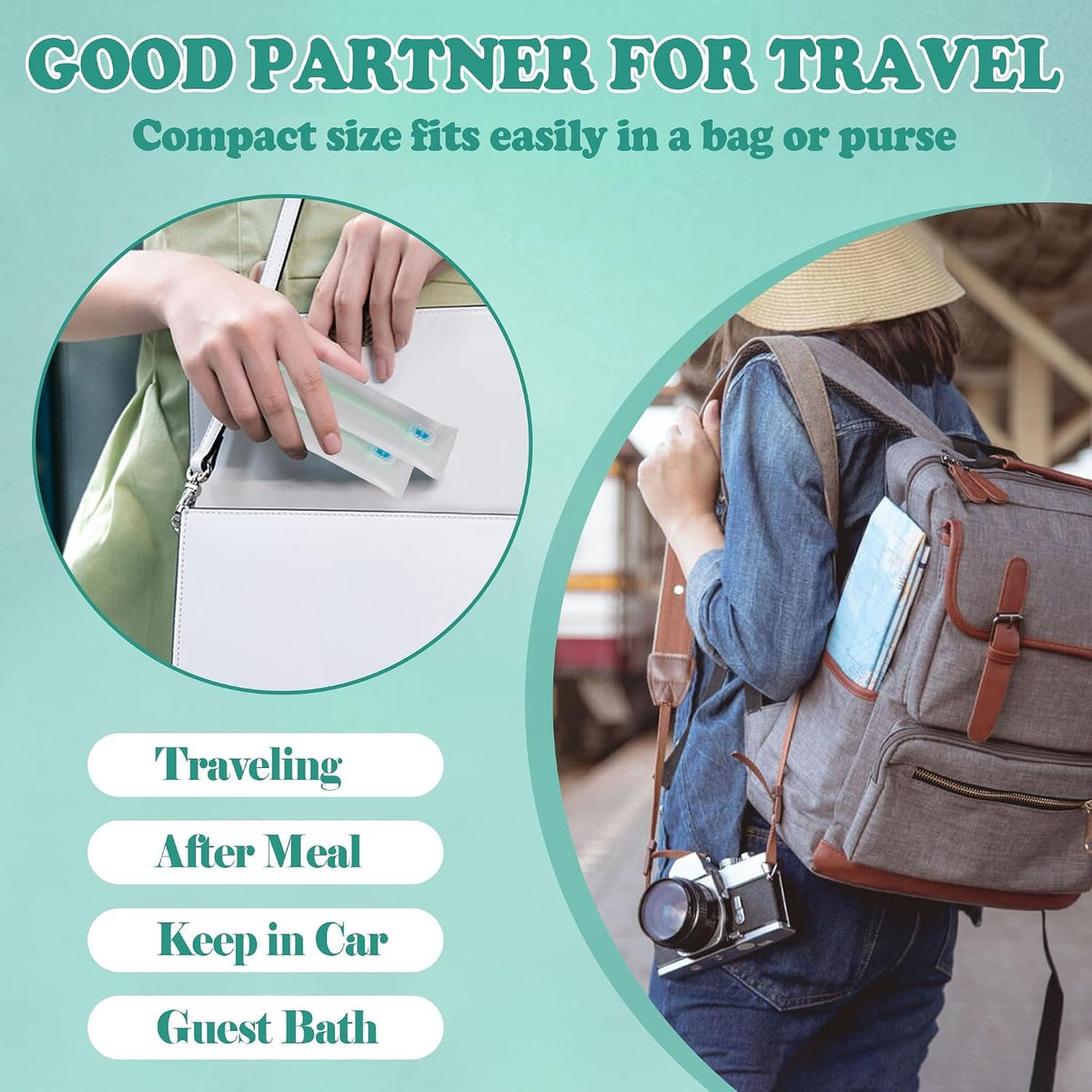 Disposable Mini Toothbrush Set with Toothpaste & Tongue Scraper – Travel Pack