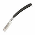 6/8 Inch Full Hollow Carbon Steel Straight Razor with Black Celluloid Handle