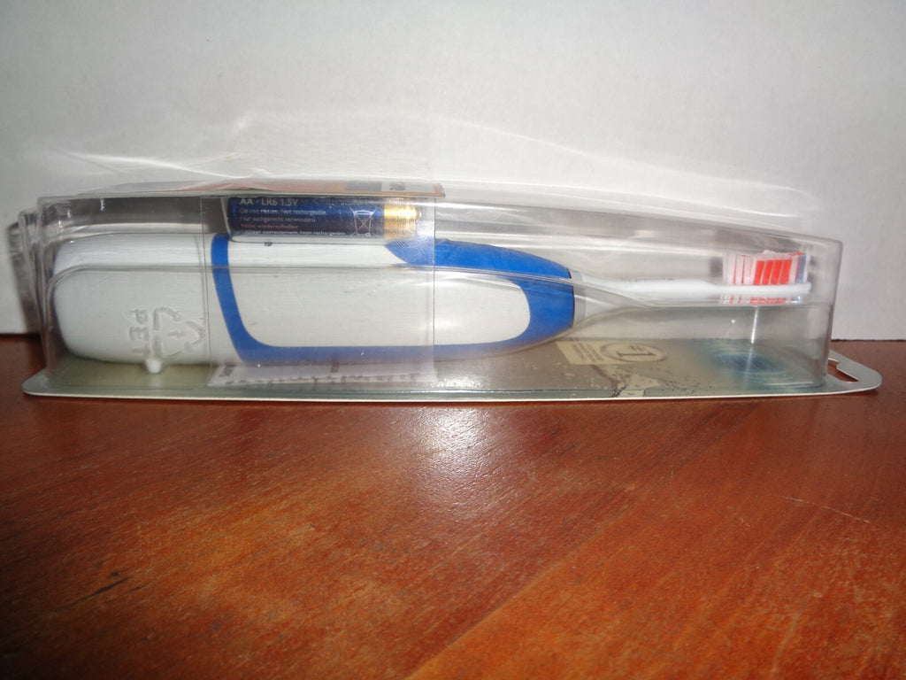 Battery Operated Sonic Toothbrush - Blue, Cordless, 15,000 Strokes/Min