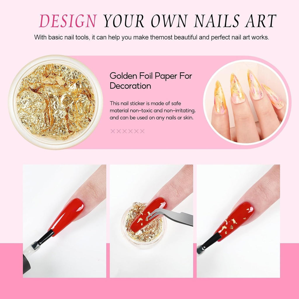 Professional Acrylic Nail Kit with Drill and UV Light for DIY Manicure