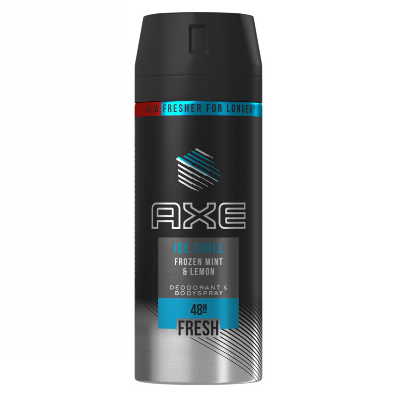 12 Pack Men’s Ice Chill Deodorant Body Spray - Cool Mint & Lime, 150ml