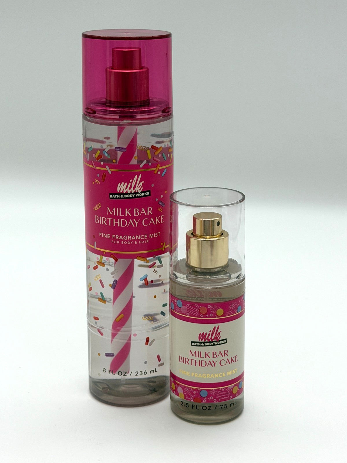 Fragrance Mist Set - Milk Bar Birthday Cake, 8 fl oz & 2.5 fl oz