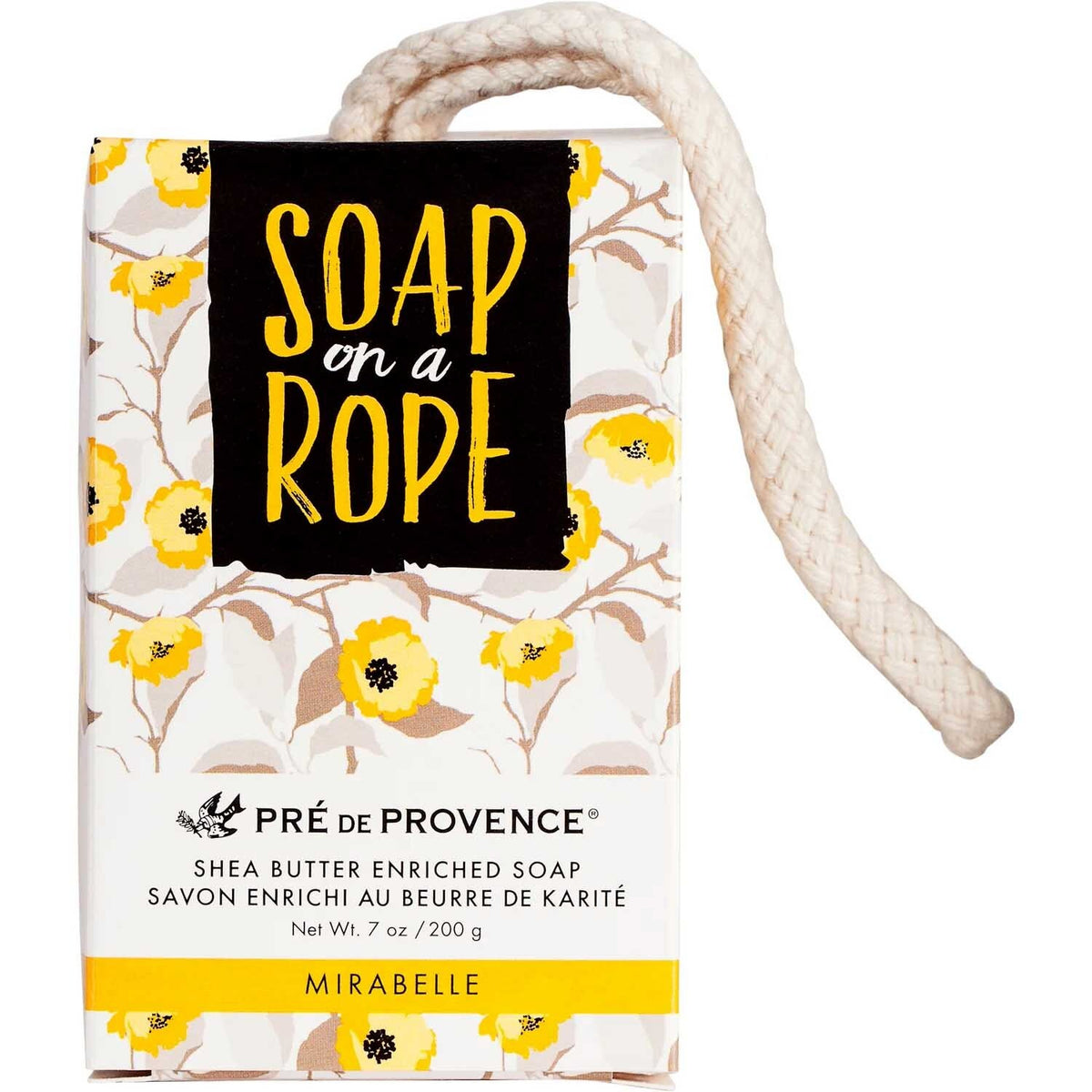 Shea Butter Bath Soap on Rope - Mirabelle Fragrance, 200g