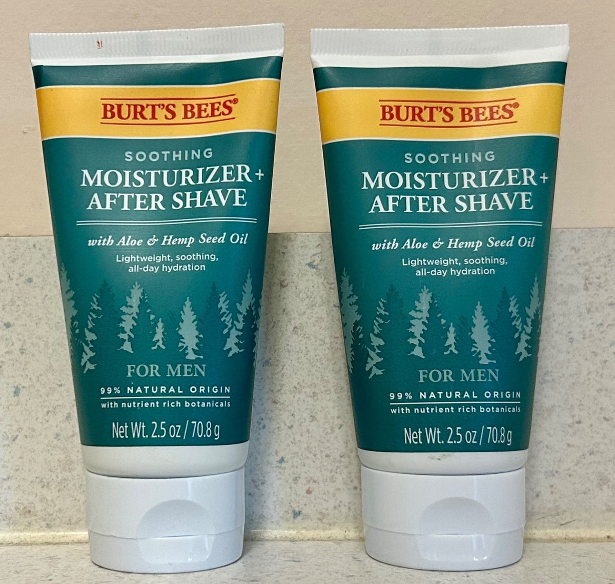 Burt's Bees Men Soothing Moisturizer & After Shave 2.5oz Set