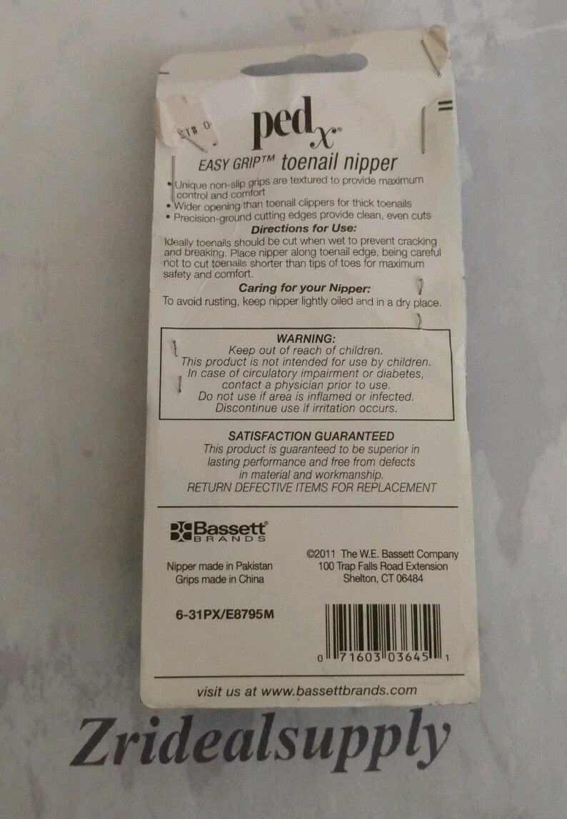 Toenail Nipper - Easy Grip Cutters for Toe Nail Care - PED X 03645
