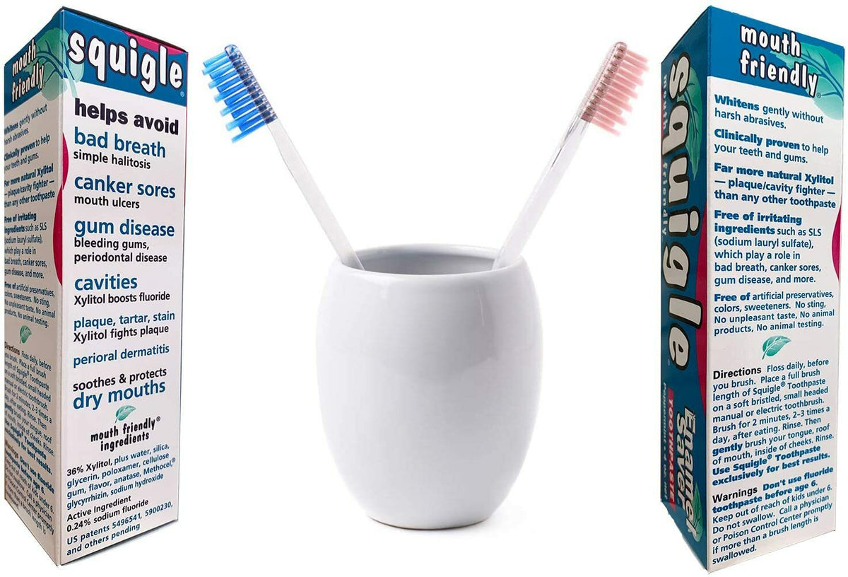 Enamel Saver Toothpaste for Canker Sores - 4 Pack, SLS-Free, High Xylitol