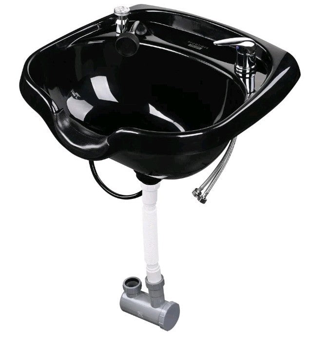 Salon Shampoo Bowl Hair Sink Basin with Gel Neck Rest for Barbershops