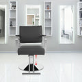 Adjustable 360° Rotatable Barber Salon Chair Carbon Steel & PU