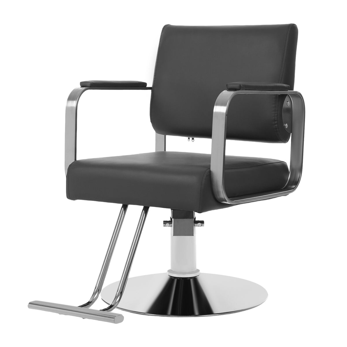 Adjustable 360° Rotating Barber Chair Salon Chair Carbon Steel PU Cushioned