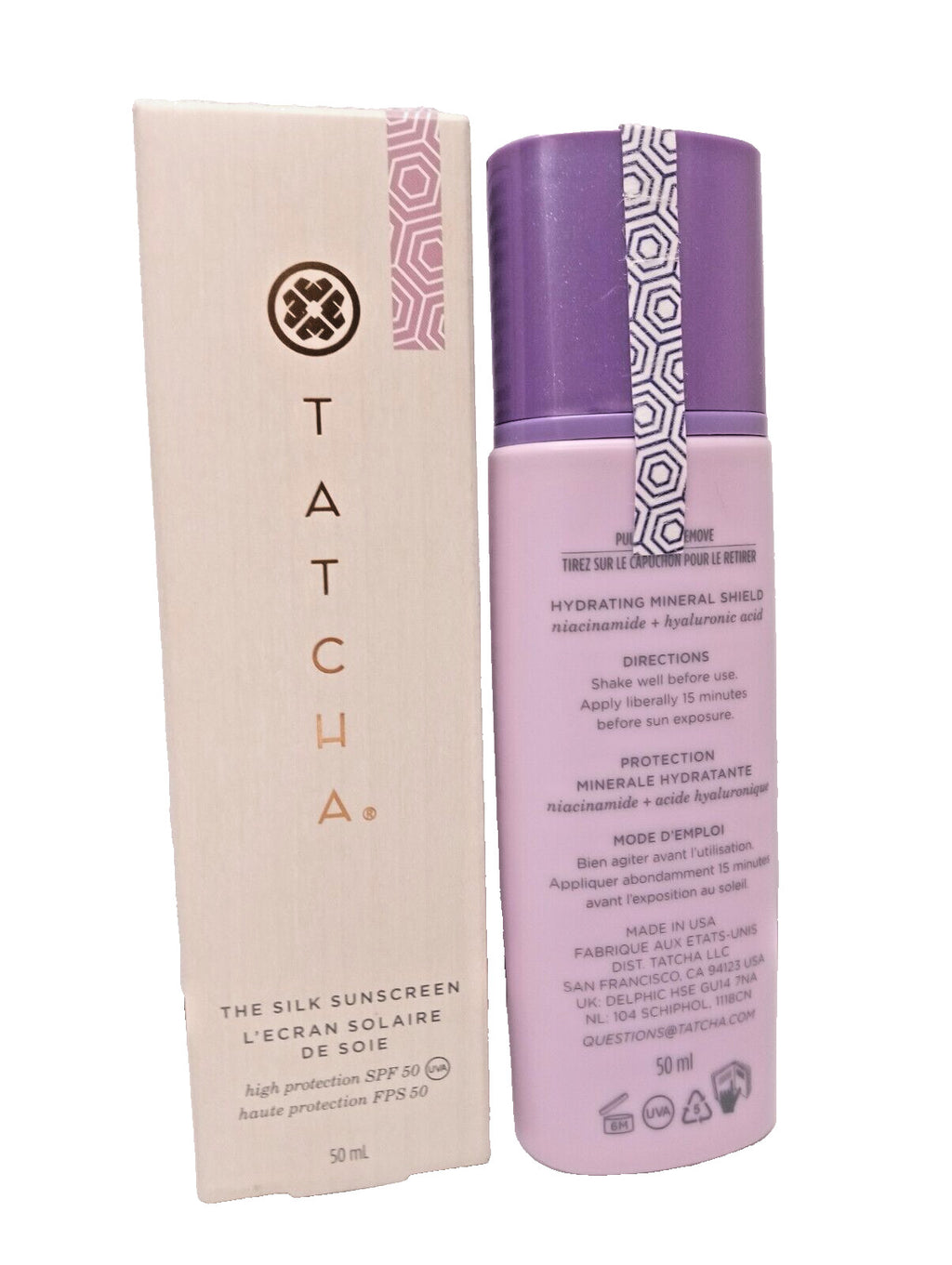 Hydrating Mineral Sunscreen SPF 50, 1.7 Oz Tall Bottle - Sheer & Weightless