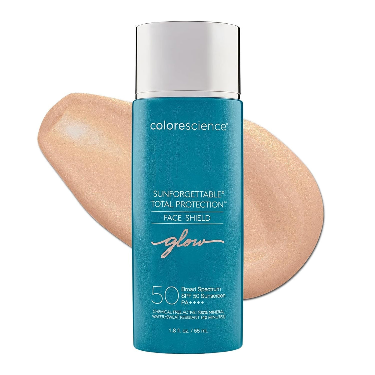 Mineral SPF 50 Face Shield with Glow Finish - Water-Resistant Sun Protection