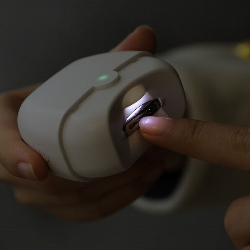 Automatic LED Nail Clipper with USB Rechargeable Battery