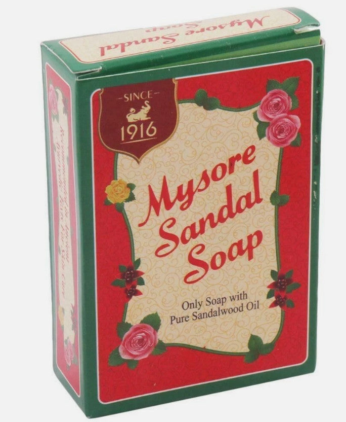 Natural Mysore Sandal Soap 150g Pack of 2 - Pure Sandalwood Bath Bar
