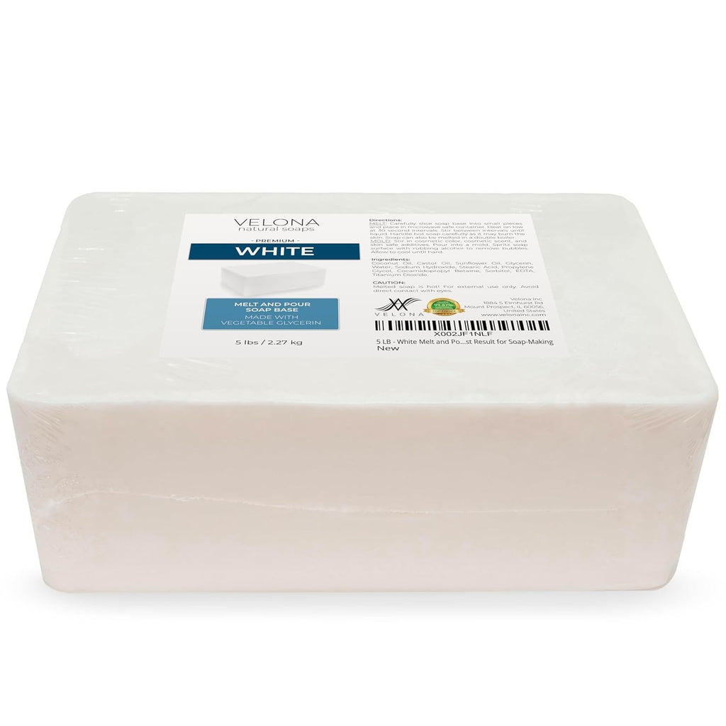 Shea Butter Melt and Pour Soap Base - 5 LB Natural, SLS/SLES Free