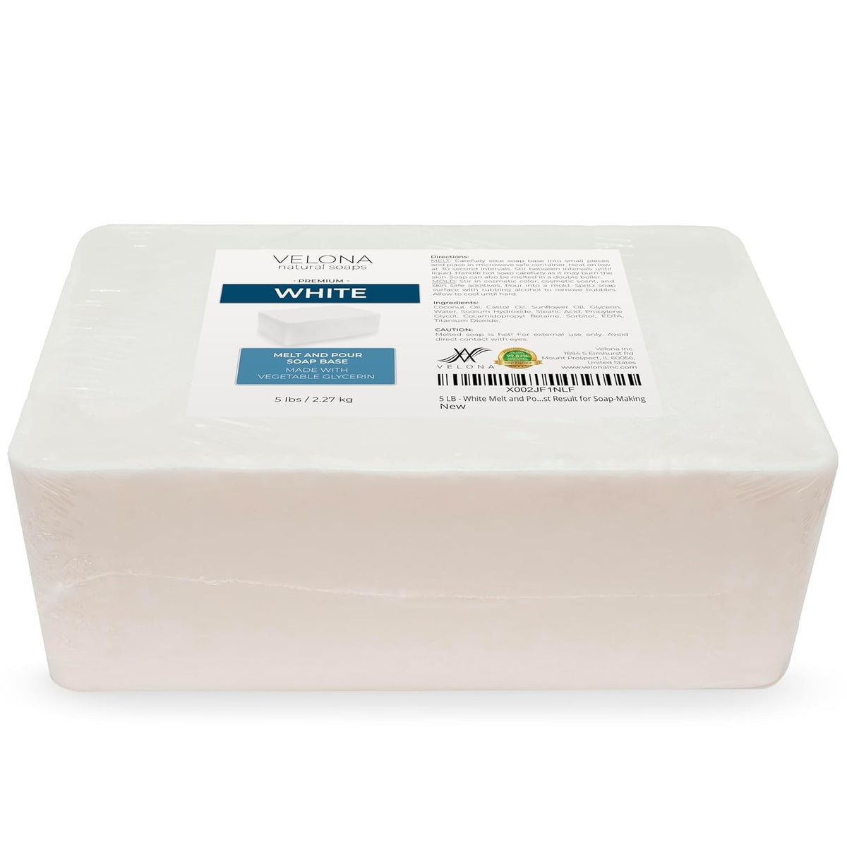 Shea Butter Melt and Pour Soap Base - 5 LB Natural, SLS/SLES Free