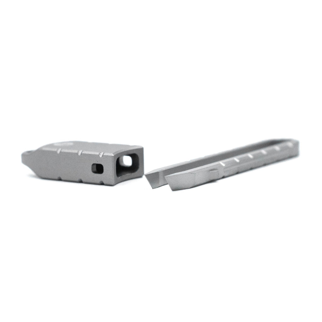 Titanium Tweezers with Keyring Case - Precision First Aid & Grooming Tool